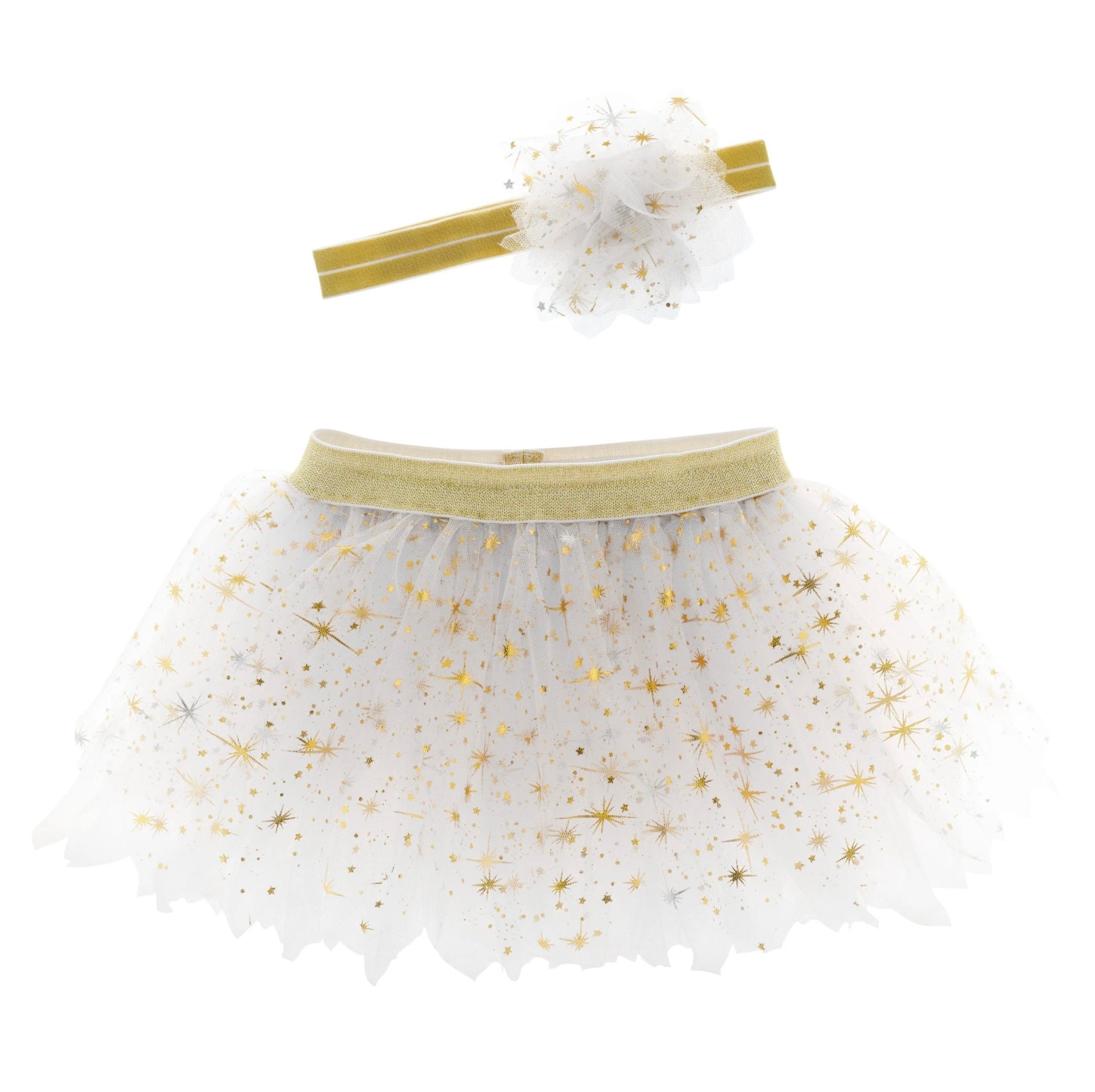 Ensemble tutu et bandeau - Golden Pearl