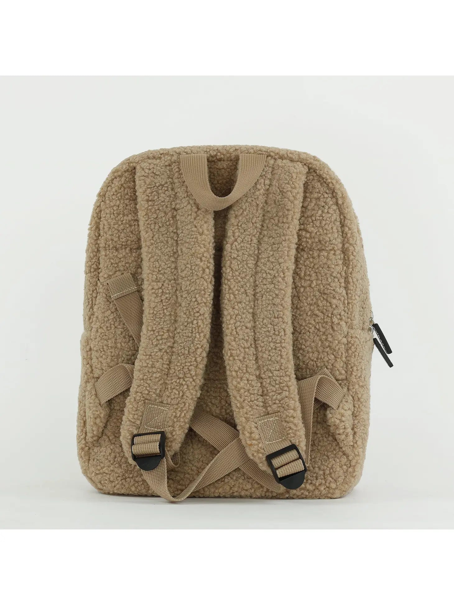 Personalized Fluffy Teddy Kids Backpack - Toffee