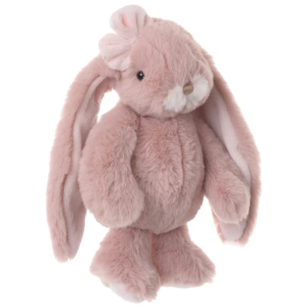 Junior Antique Pink bunny in a bow