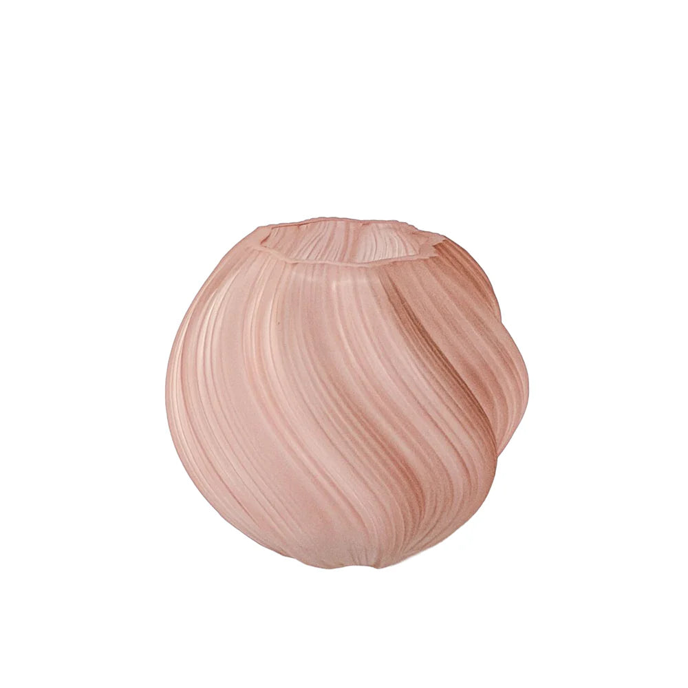 Twisted Swirl Vase - pink