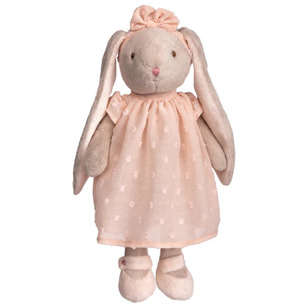 Beige and pink bunny in a dress