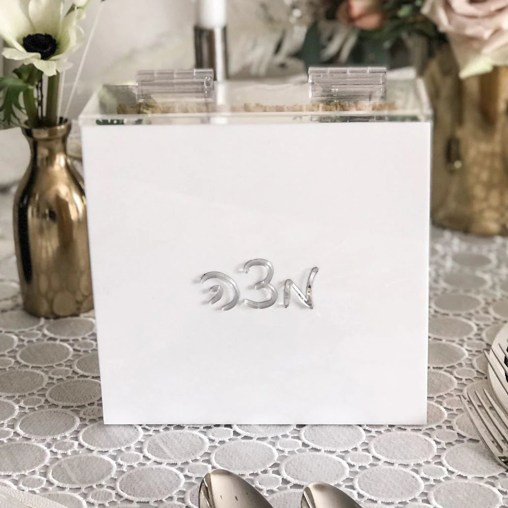 Acrylic Matzah Box - Silver