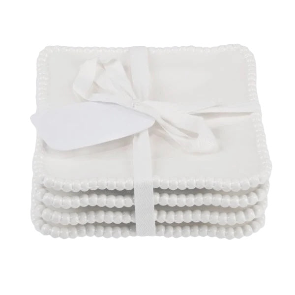 Melanine Gift Cream Set of 4 -Square Plates