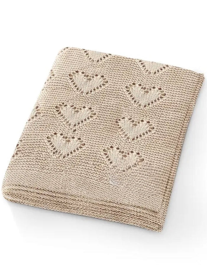 Couverture - Coeurs Taupe