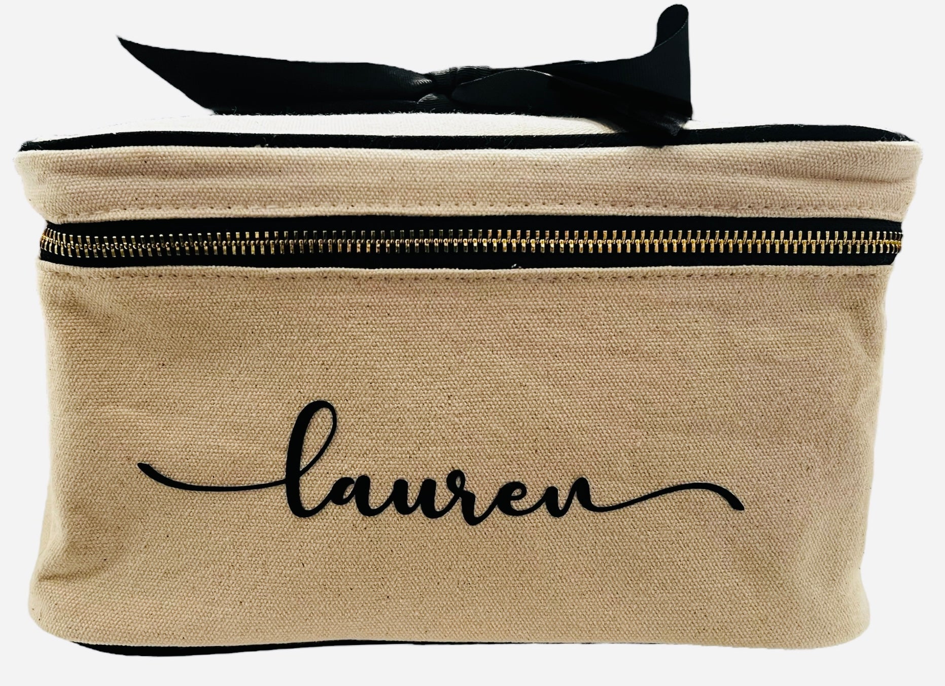 Personalized Medium Box Makeup & Toiletry, Cream