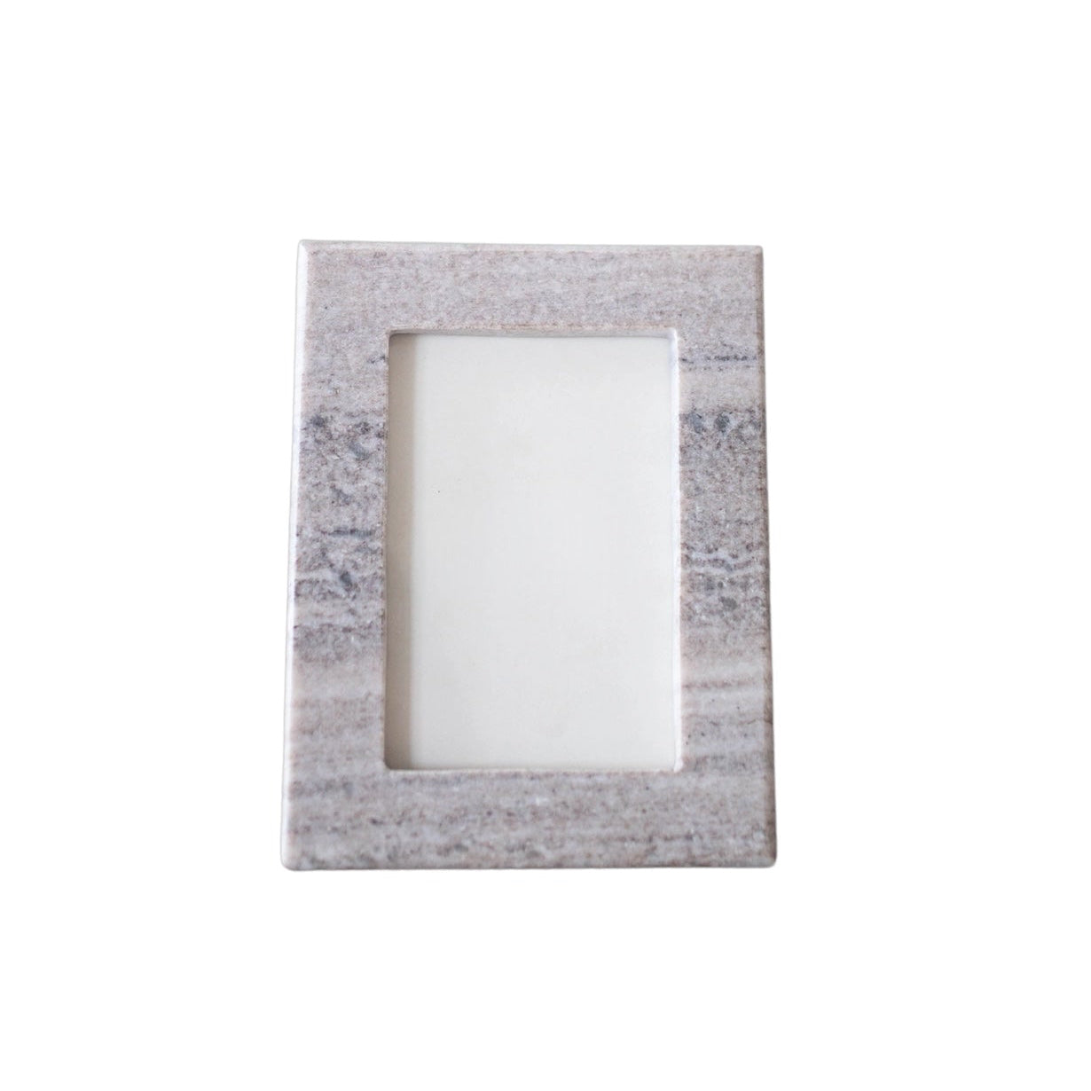 Hand Cut Beige Marble Photo Frame 4X6”