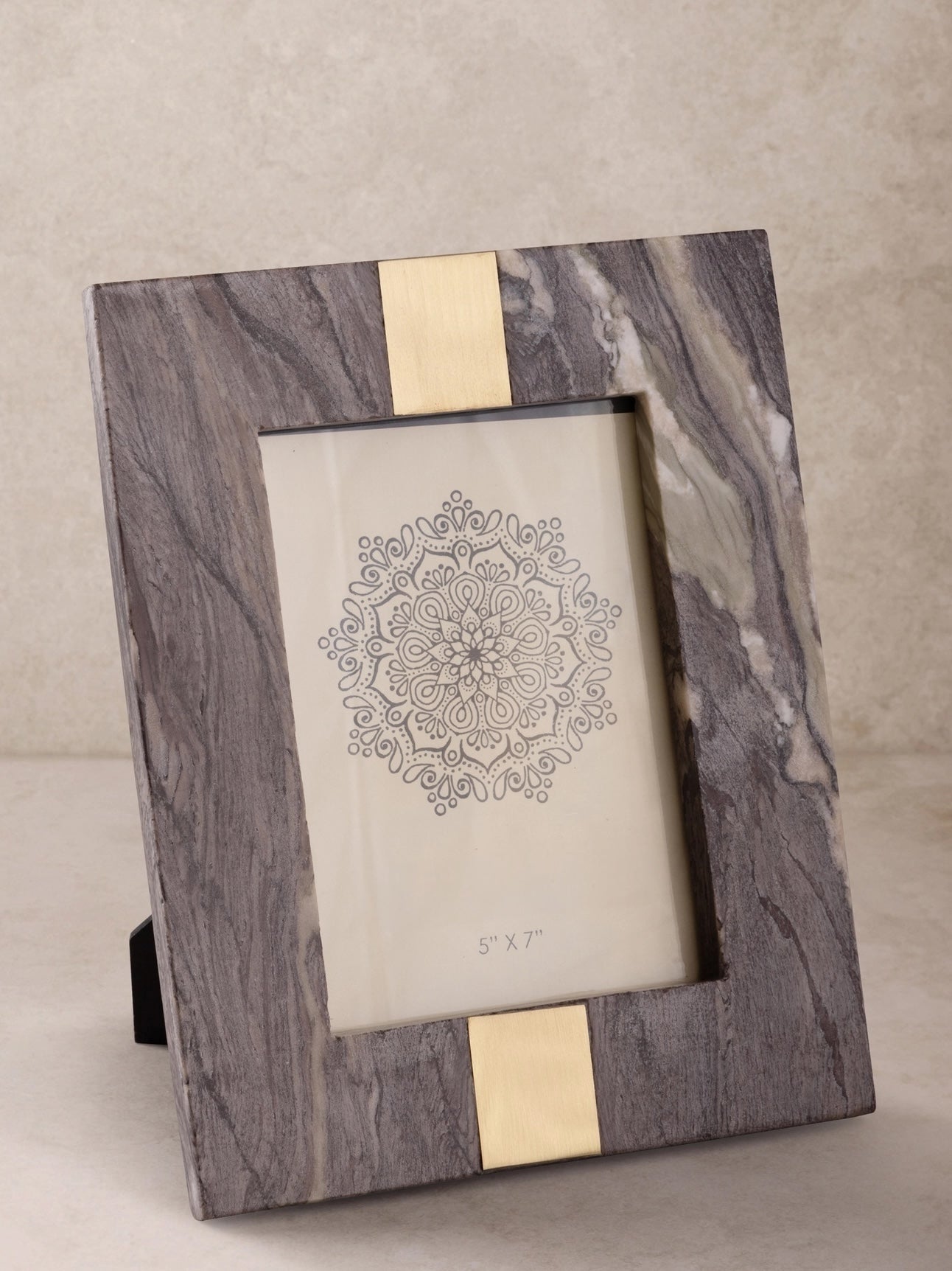 Marble Mocha Brown Frame 5”x7”