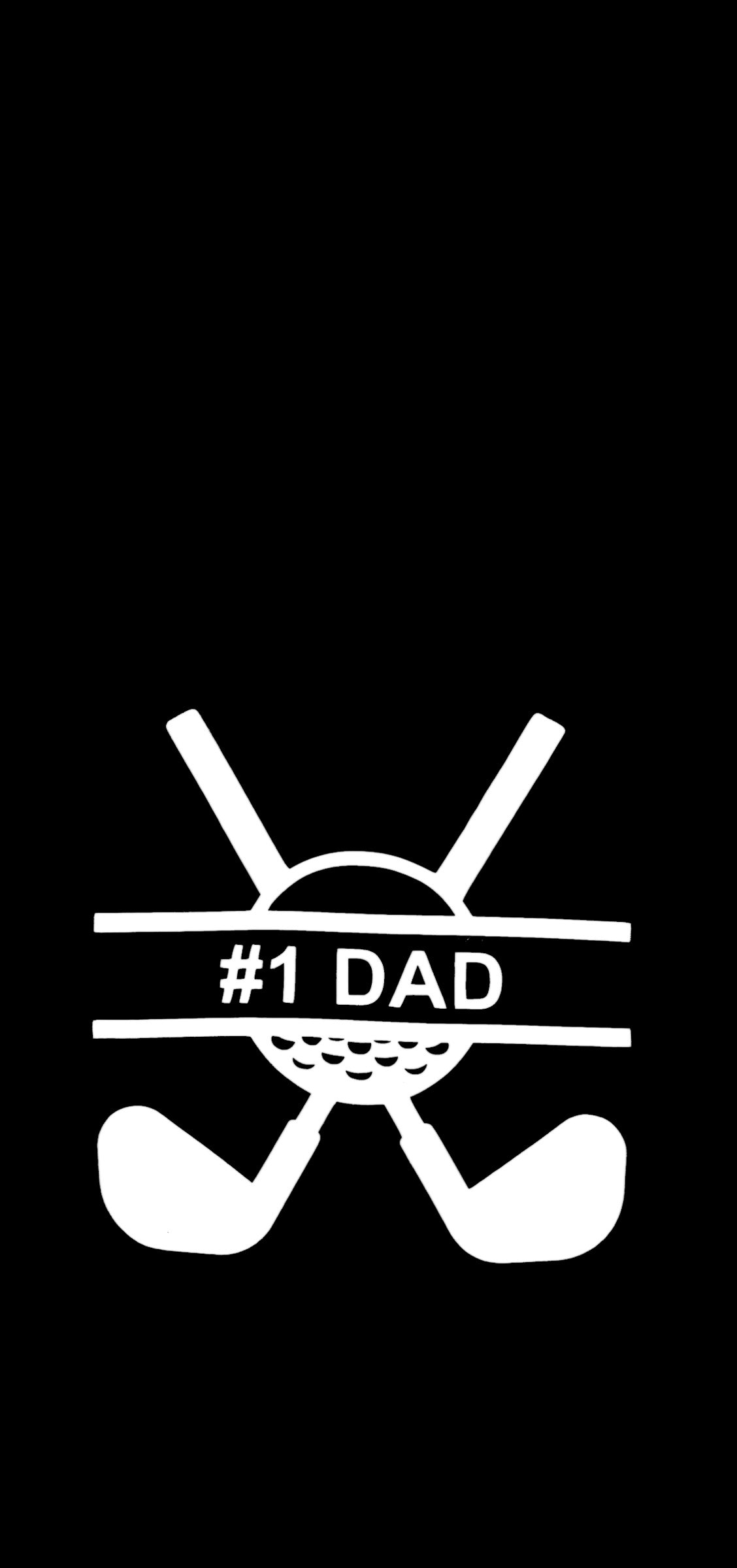 #1 dad golf towel