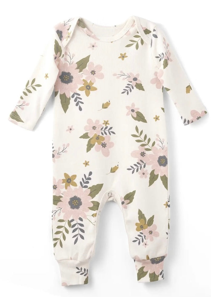 Meadow Flowers Longsleeve romper (6-12M)