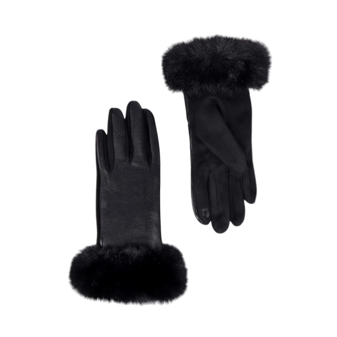 Faux fur trim Gloves