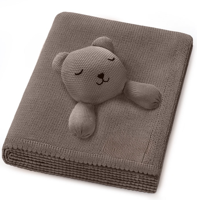 Blanket Lovey - milk chocolate bear