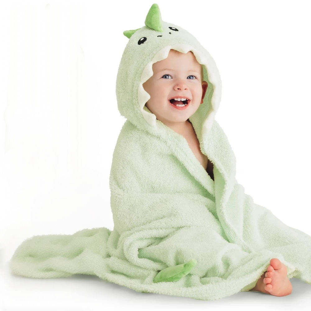 Personalized Terry Baby Hooded Towel - Draco
