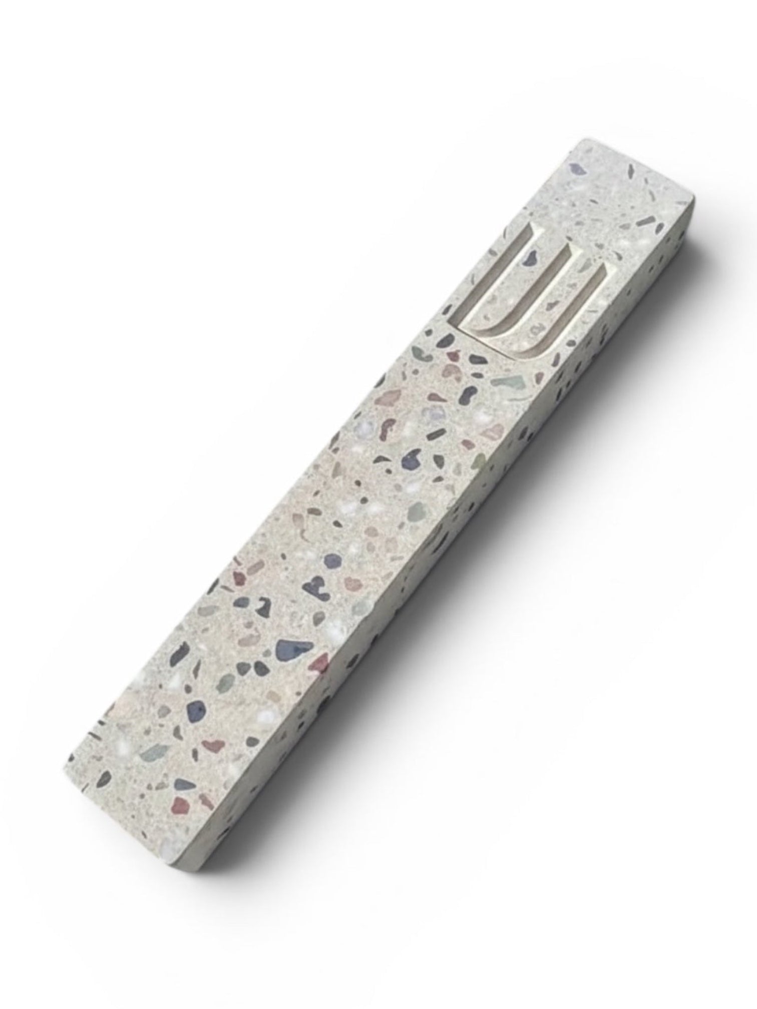 Stone Beige Terrazzo Mezzuzah