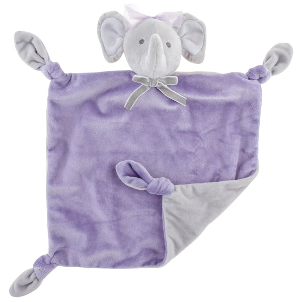 Personalized Baby Lovey - Lilac Elephant