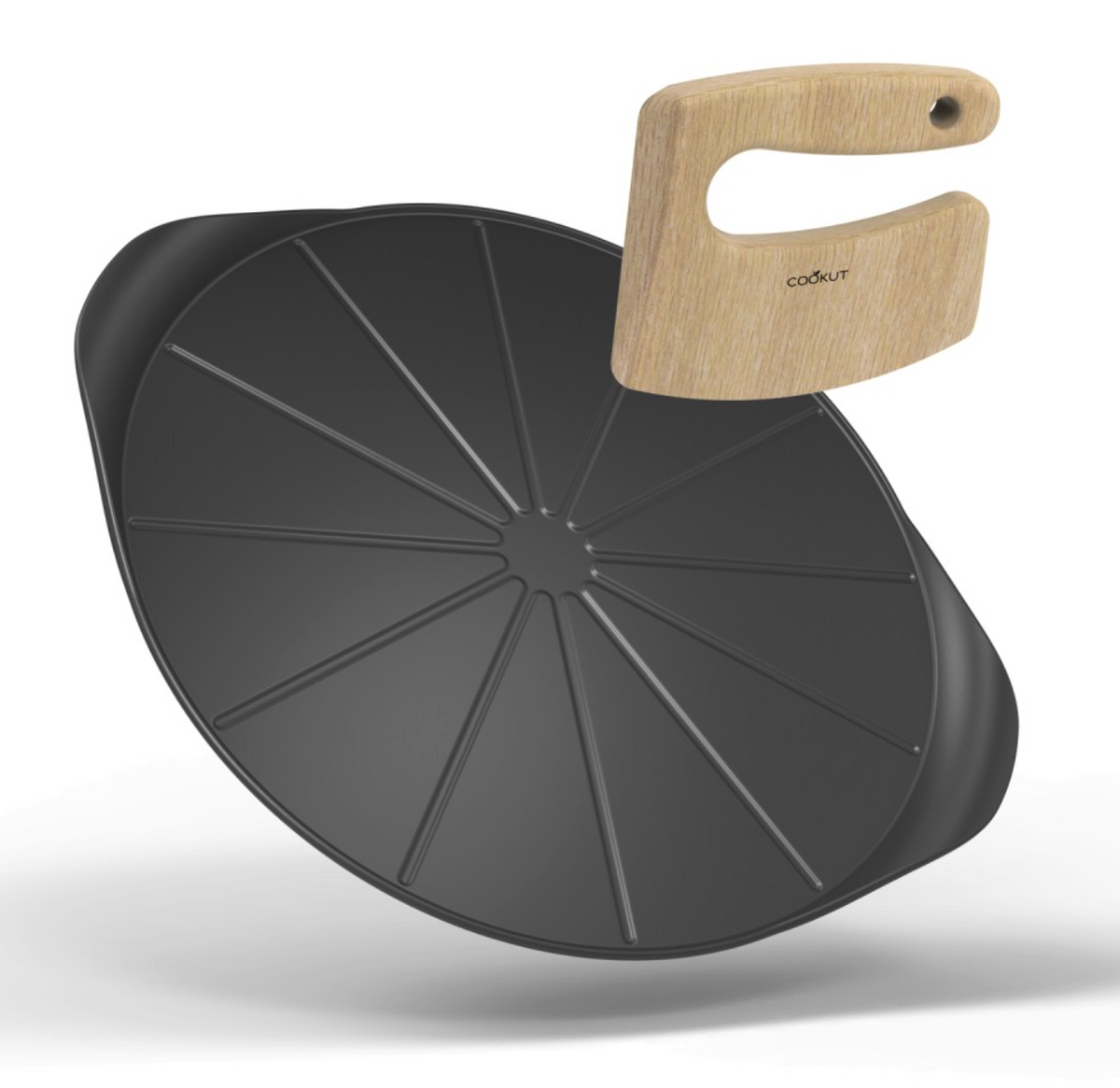 The "Formidable" Pizza Plate & Knife - Graphite