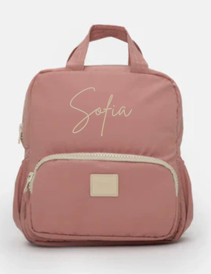 7AM personalized mini benji backpack - rose