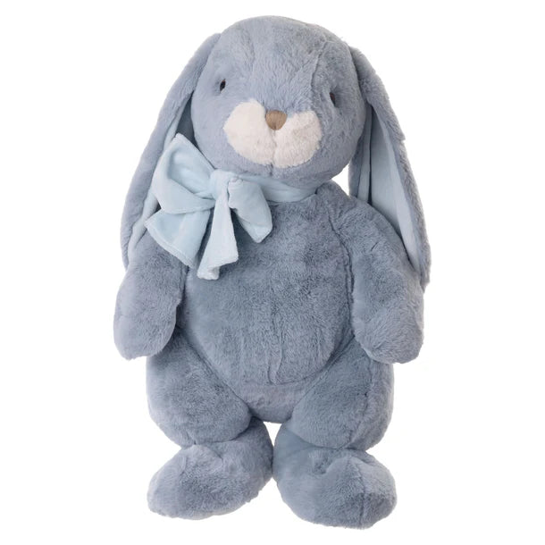 Extra large Pearl blue bunny in a bow tie