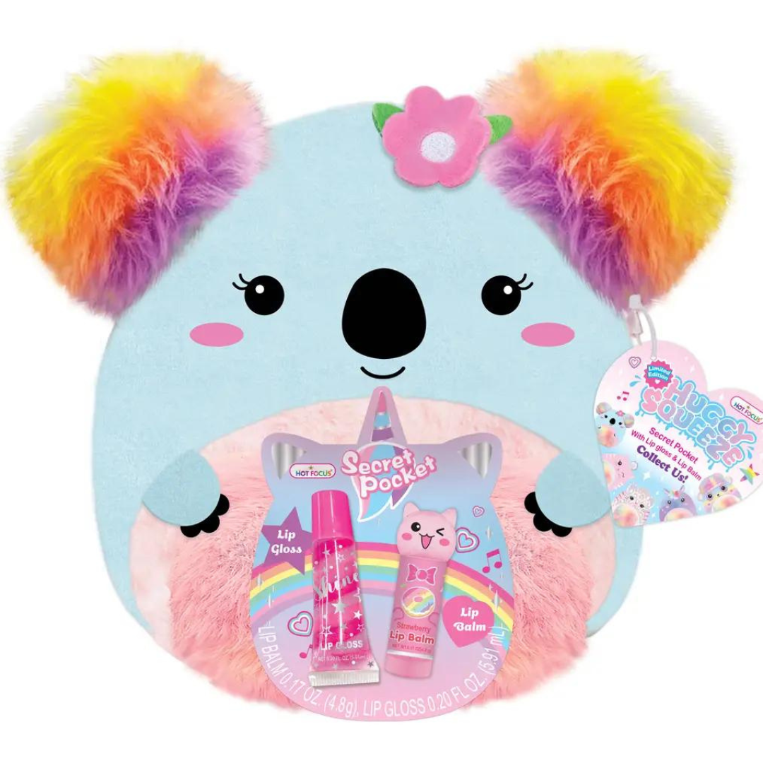 Koala squishy tenant un brillant à lèvres