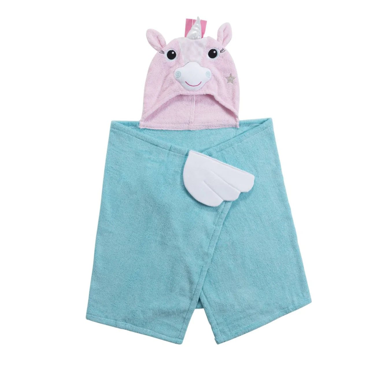 Personalized kids Bath Towel - Terry Hooded - Allie Alicorn
