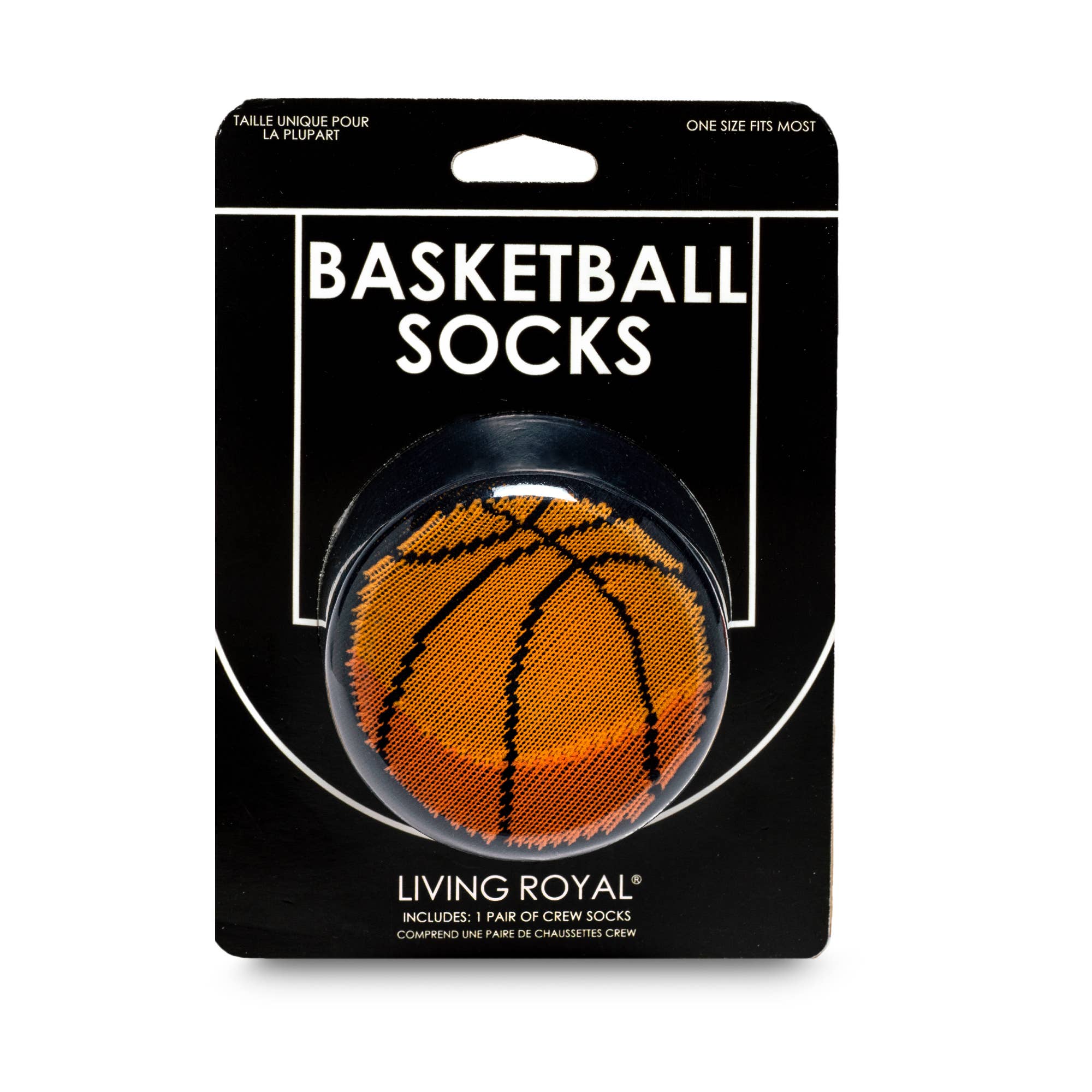 Chaussettes de basket-ball emballées en 3D - Noires