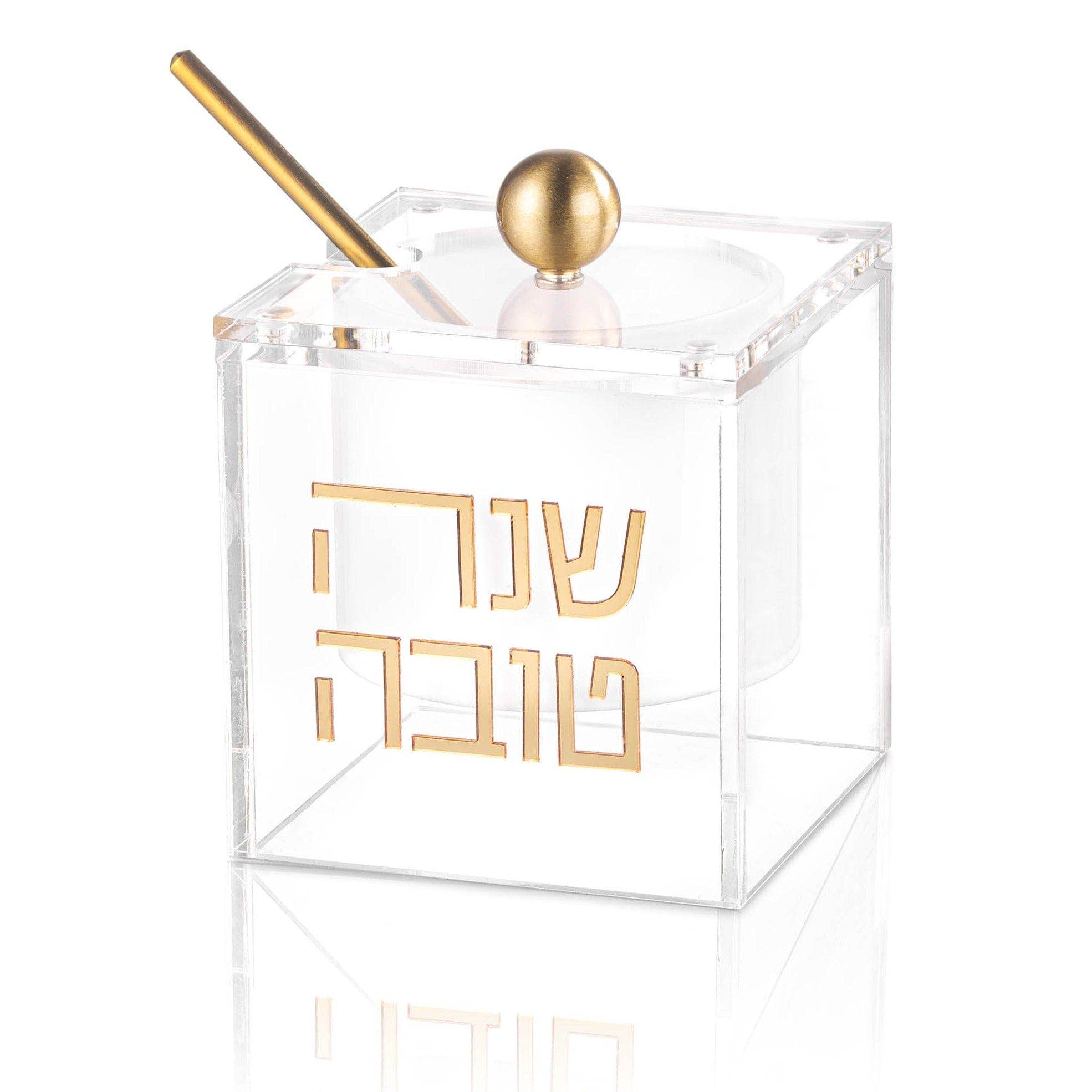 Suspended Honey Dish: Gold