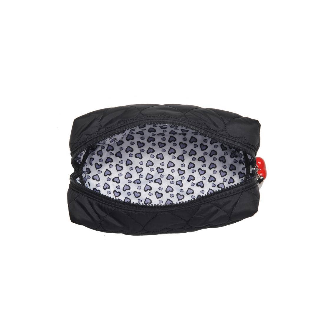 Pull My Heart Cosmetic Pouch - Black