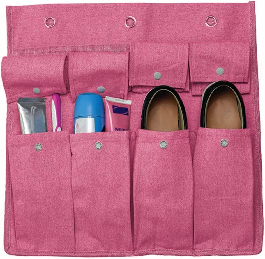 Hanging Bunk Organizer- Pink