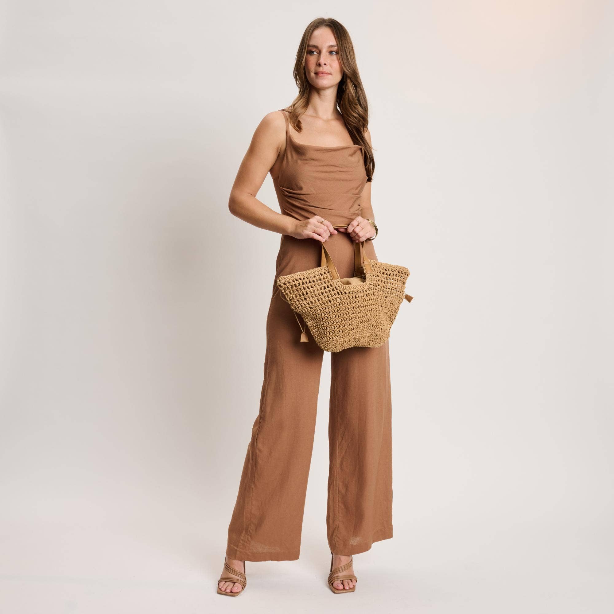 Textured crochet Tote