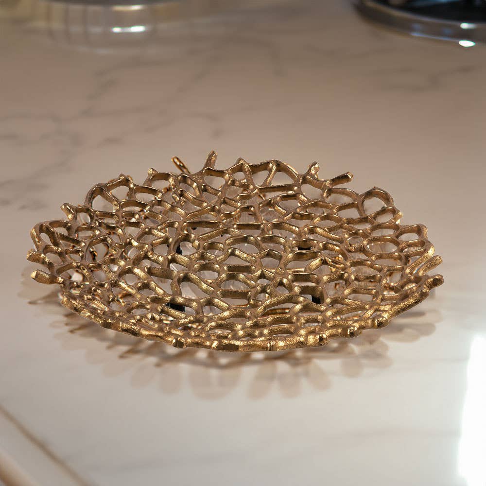 Large gold decorative Plate