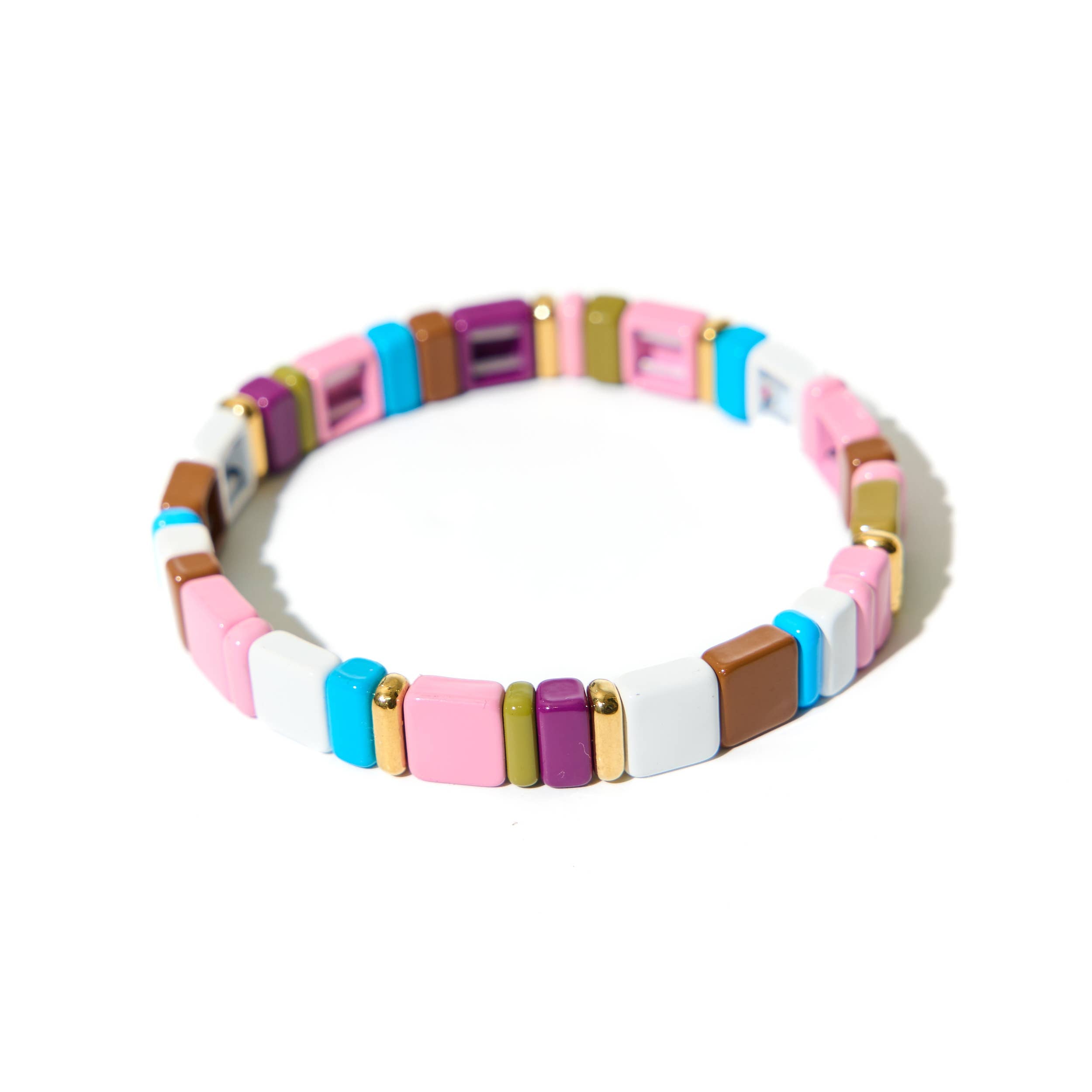 Bracelet en carreaux de lavande