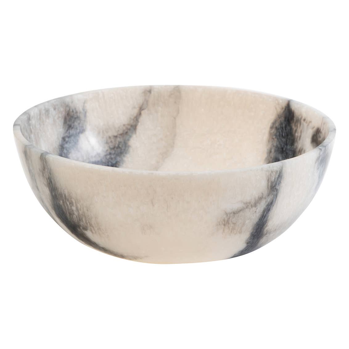Lucente Resin Matte Salad Bowl - Grey