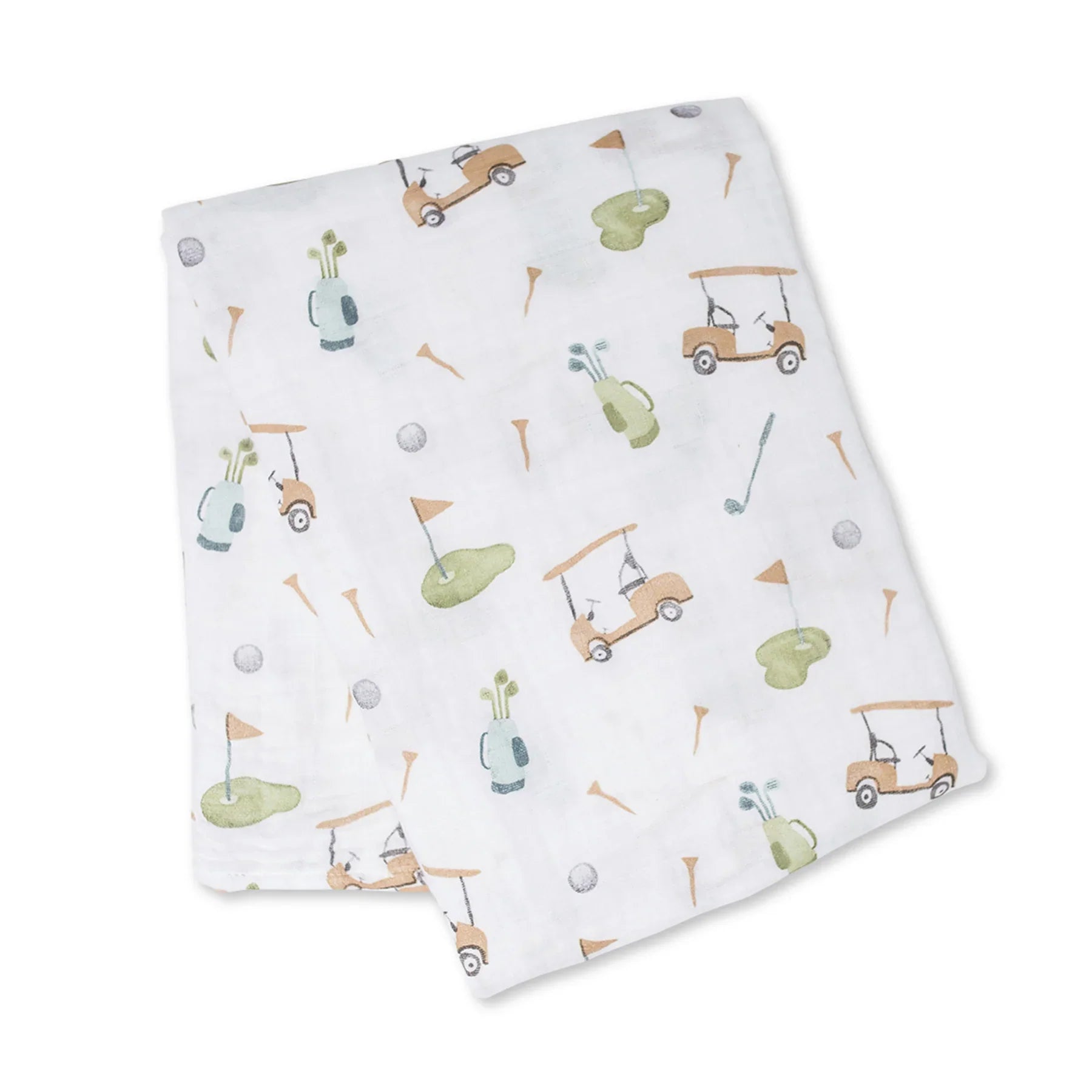 Cotton Muslin Swaddle- Golf