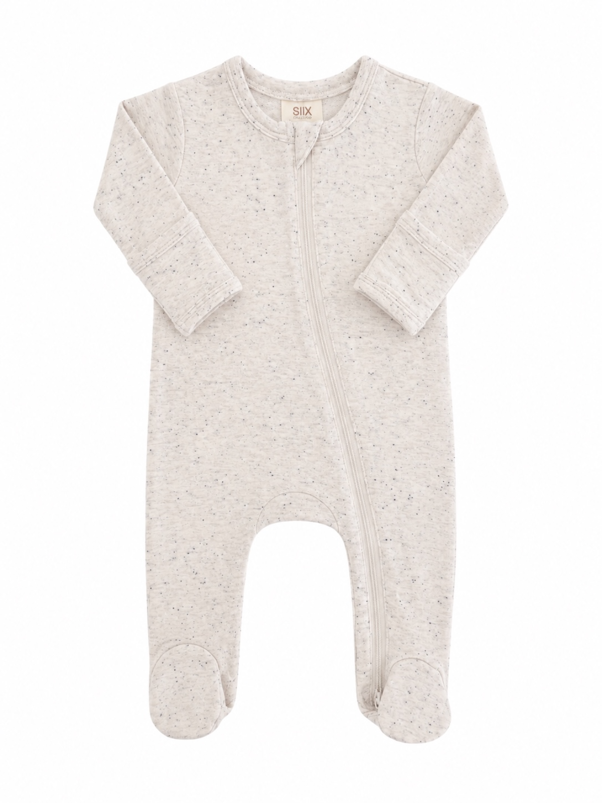 Dove Speckle / 2-Way Zip Footie