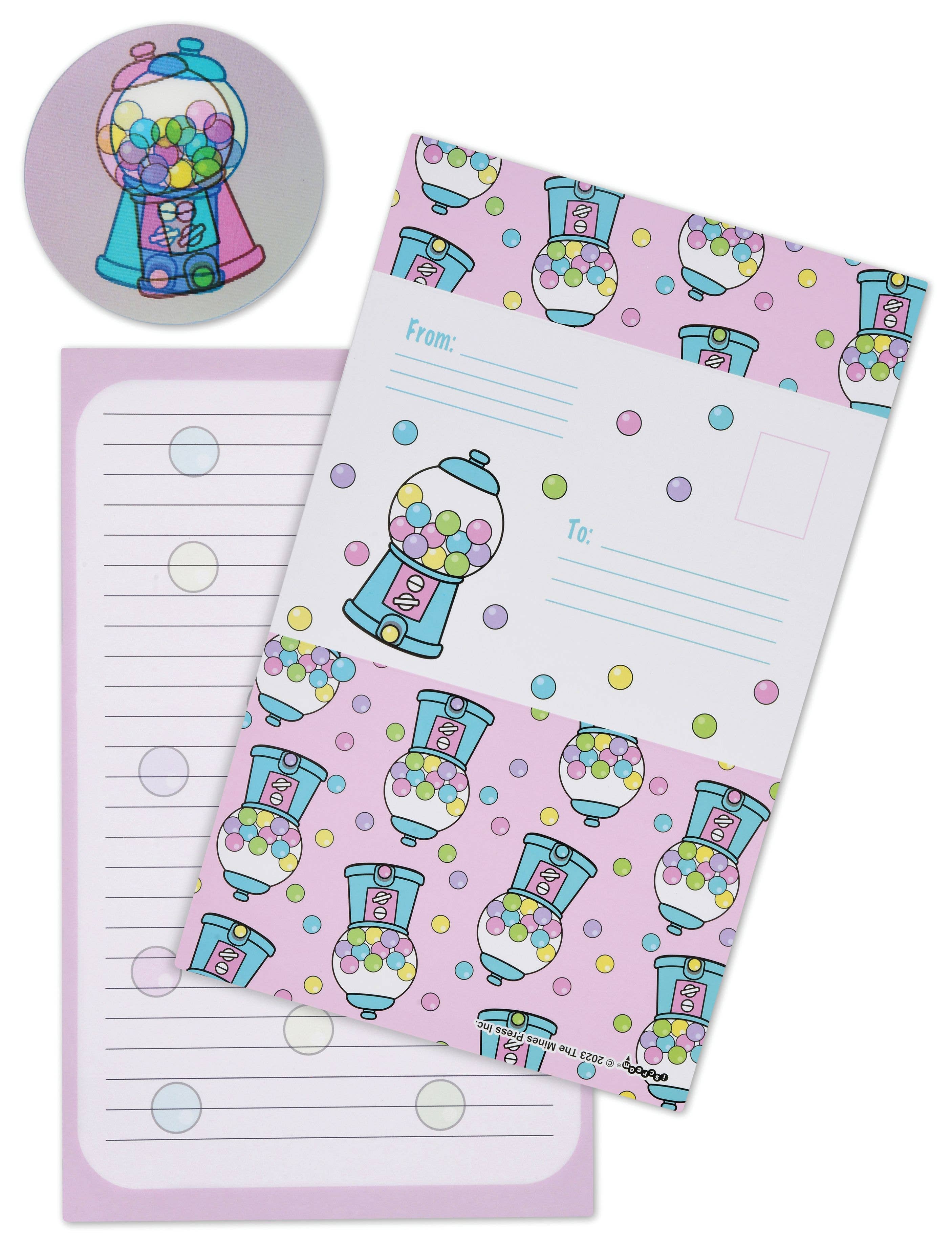 BUBBLE GUM FUN FOLDOVER CARDS