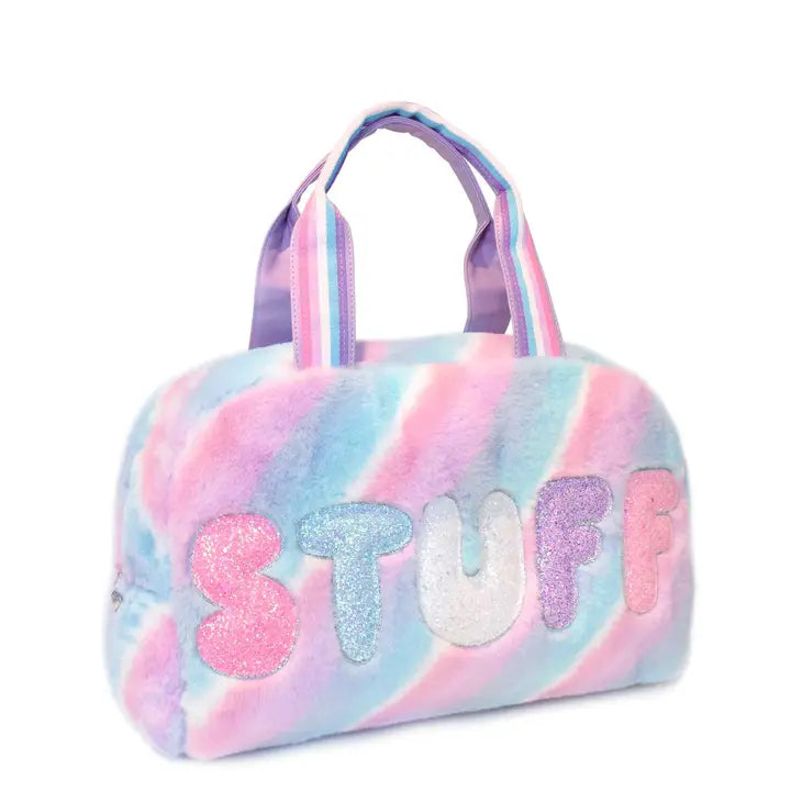stuff' Ombre Plush Medium Duffle Bag