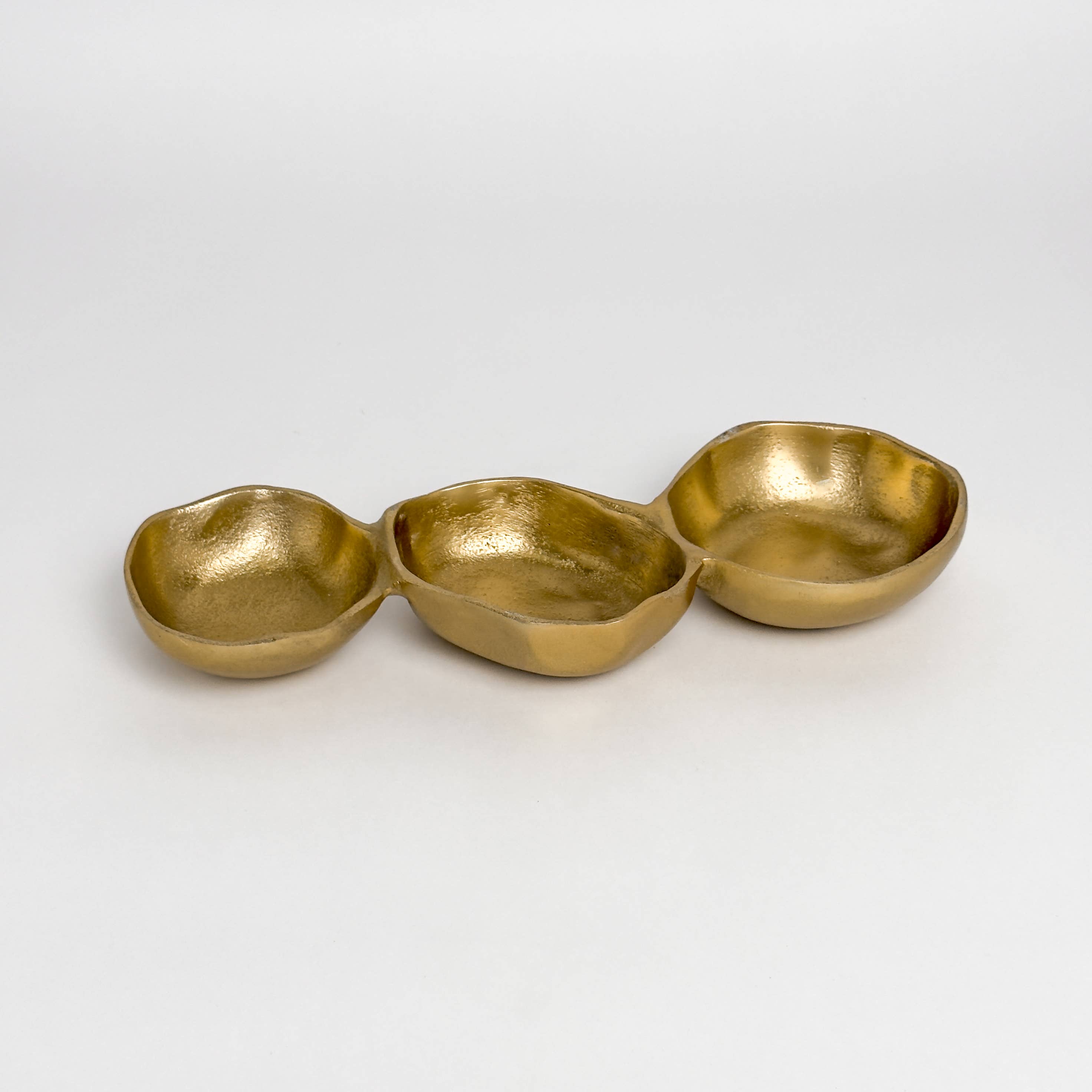 Aluminum Gold Three Section Bowl