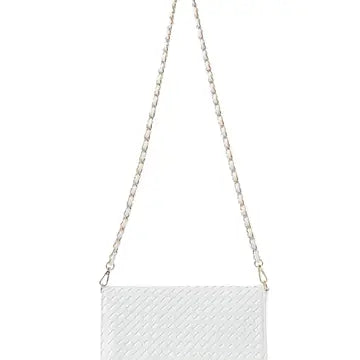 Woven Vegan Leather Cloud Crossbody