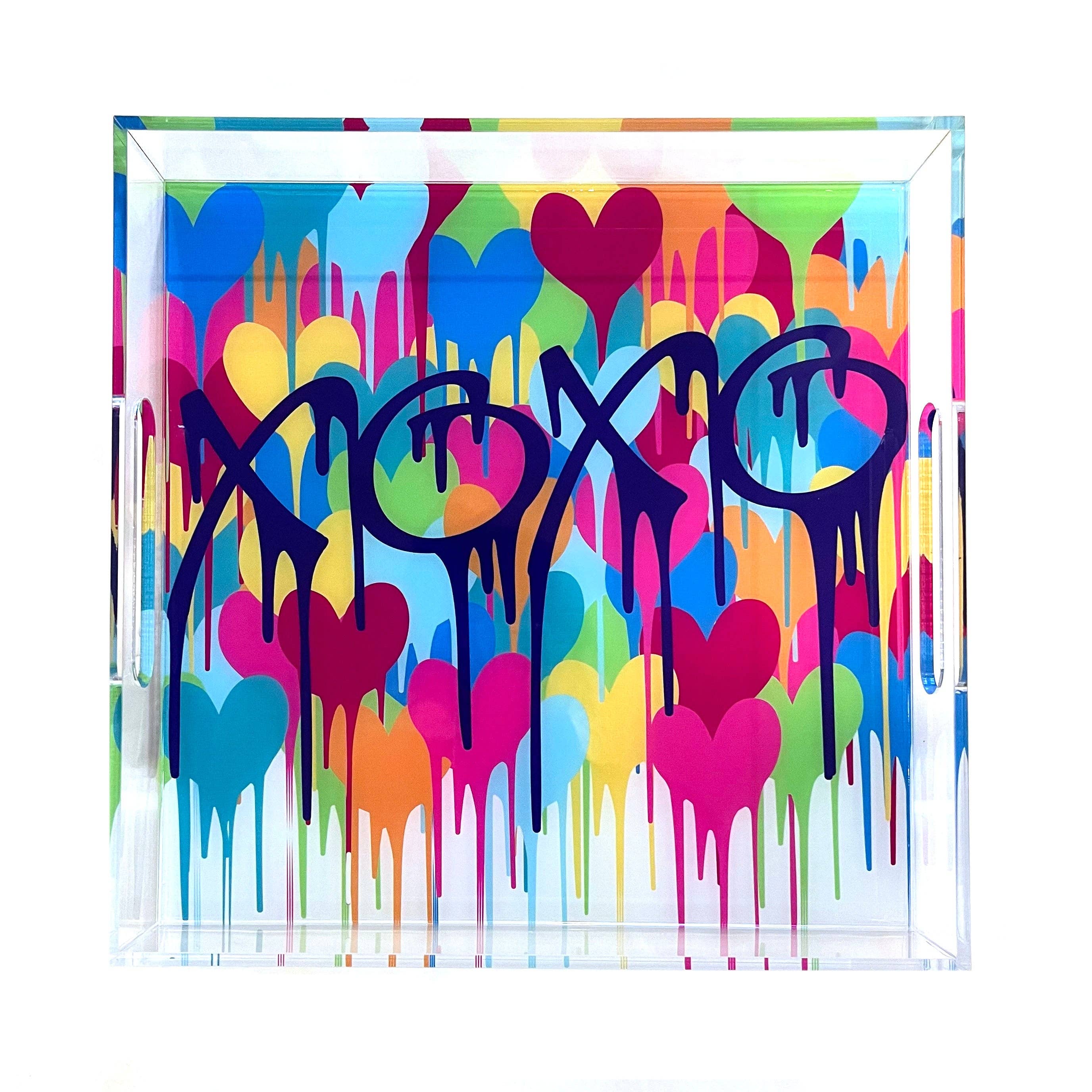 Acrylic Tray - Graffiti Kisses