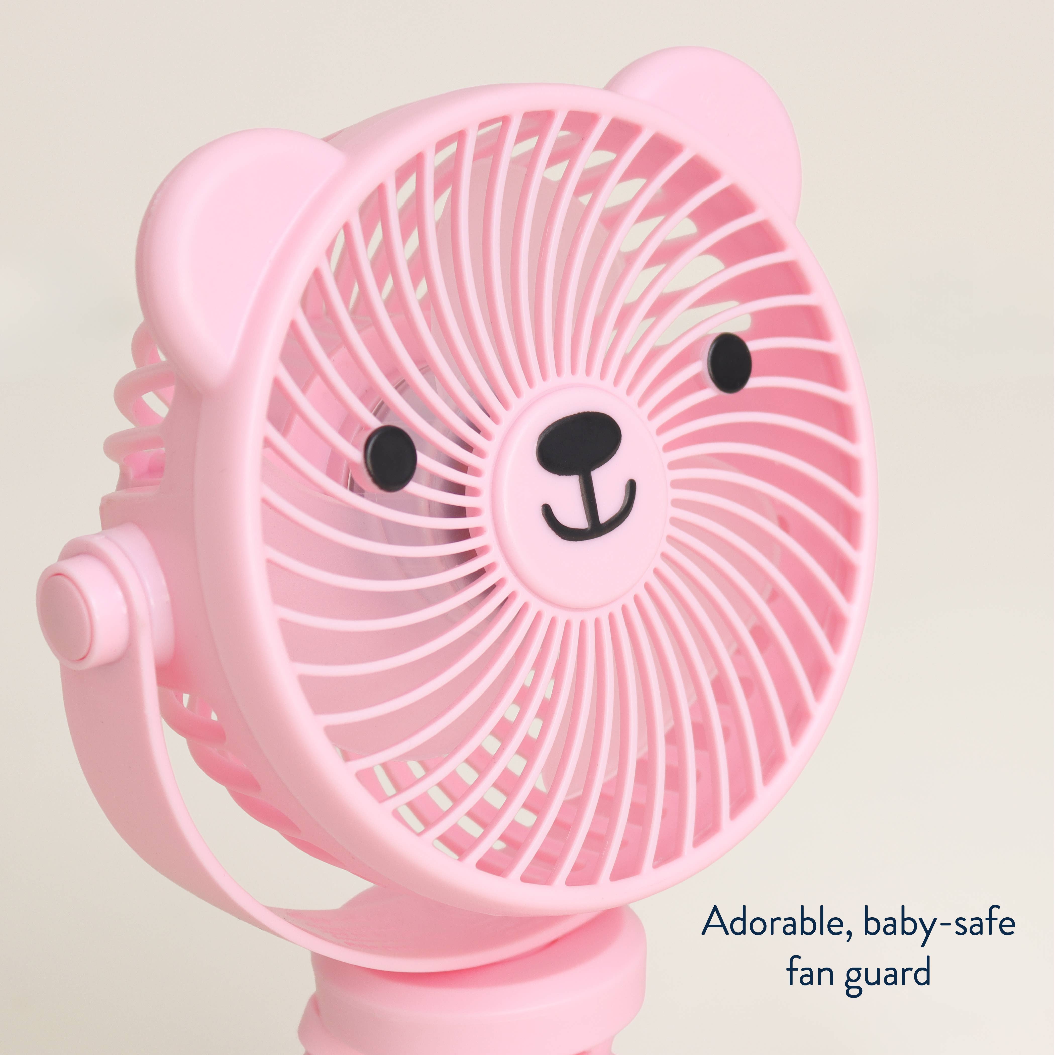 Itzy Breeze 3-Speed Stroller Fan™: Pink