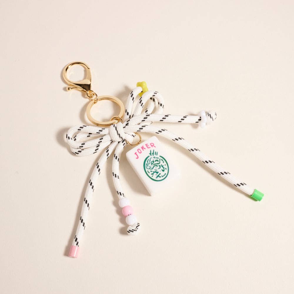 Mahjong Keychain : White
