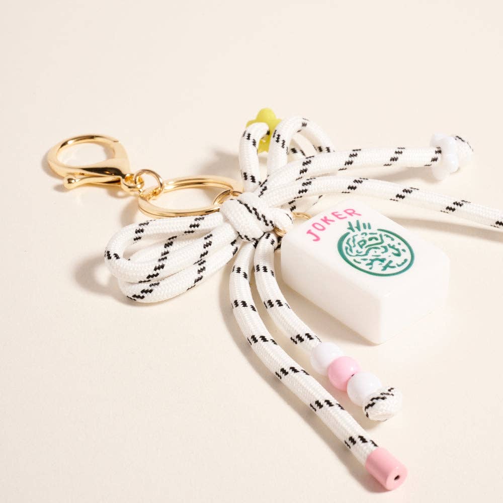 Mahjong Keychain : White