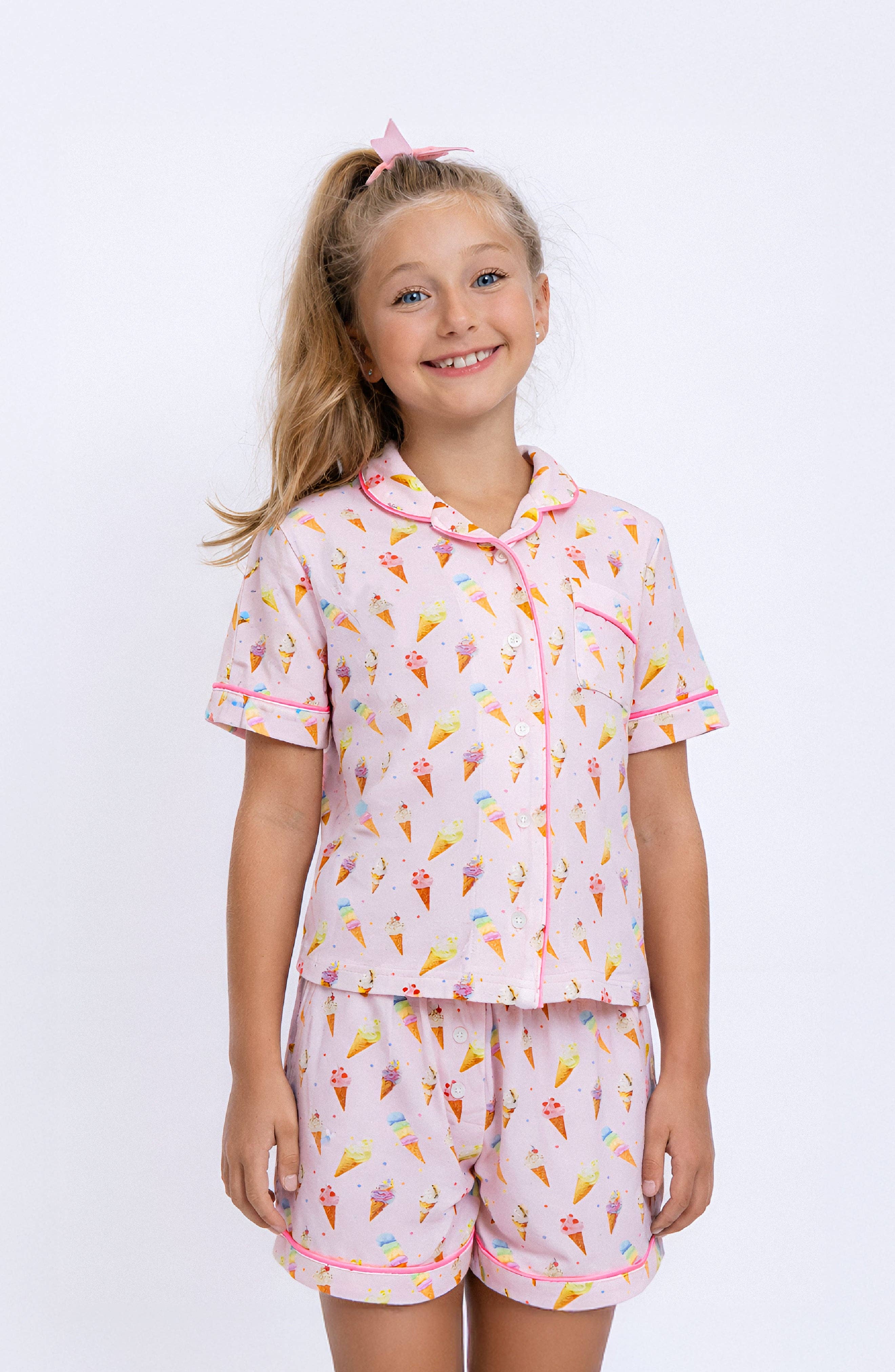 Ice Cream Short Sleeve PJ Set
