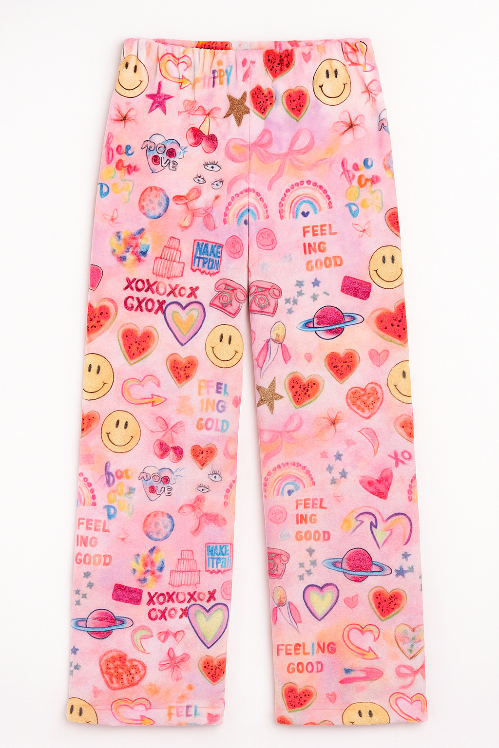 Plush Happy Collage Loungewear Pant