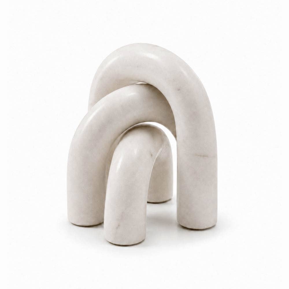 White Marble Arches - Set of 3
