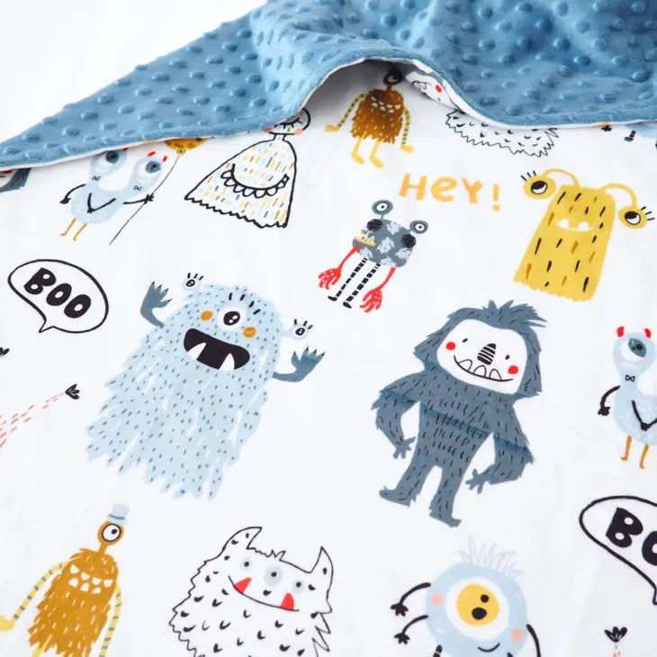Couverture personnalisée pour bébé et tout-petit – Monstres