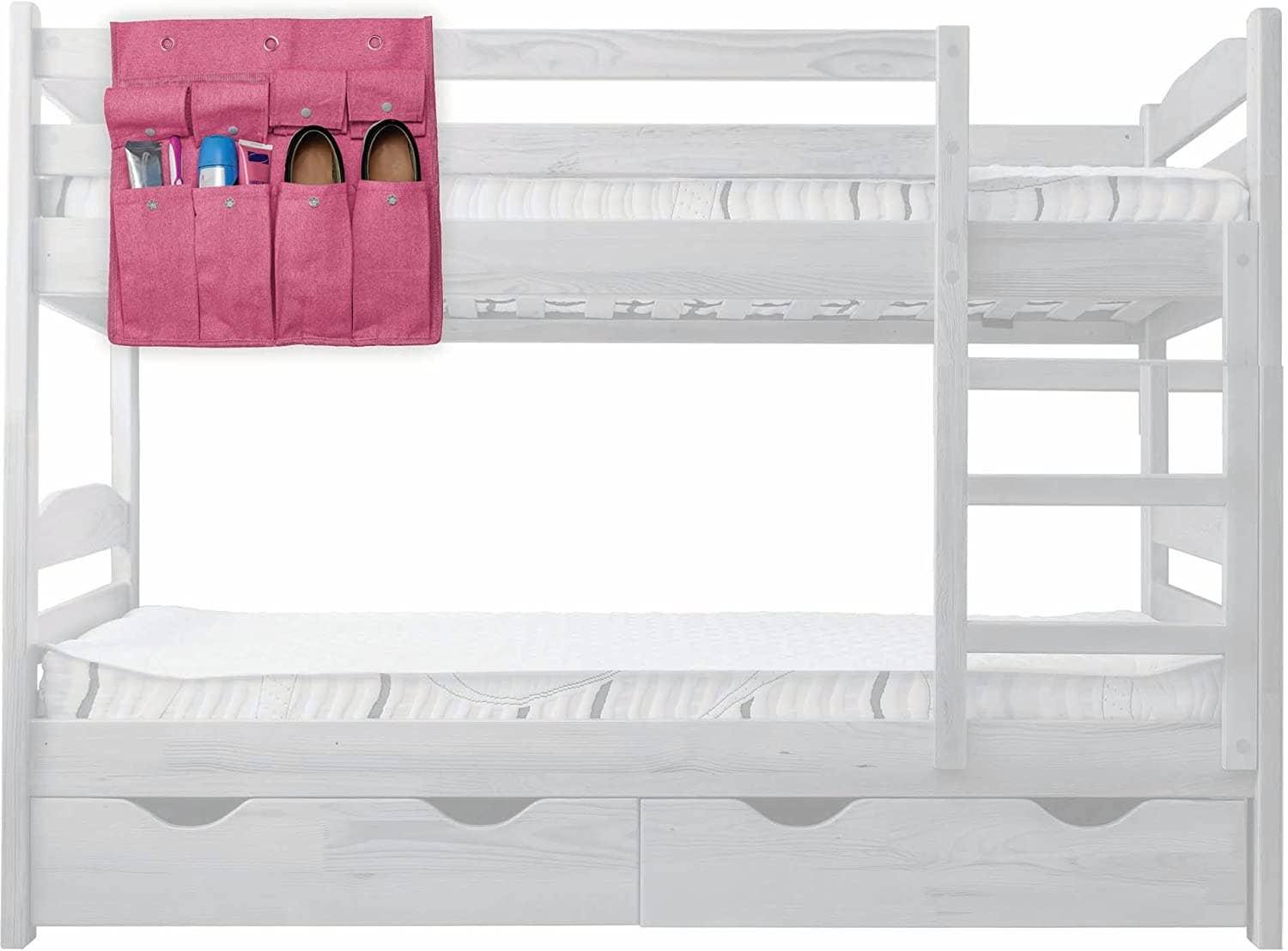 Hanging Bunk Organizer- Pink