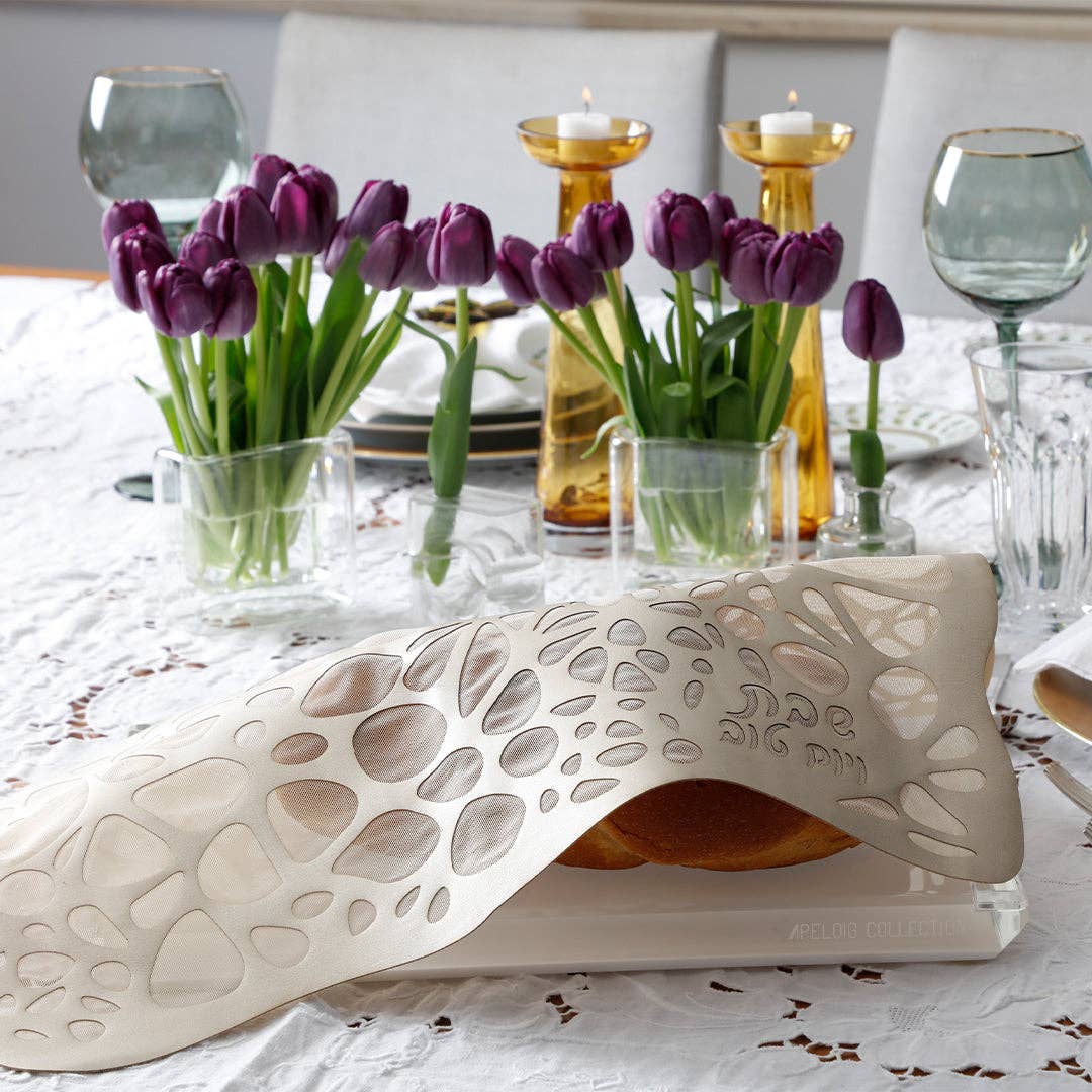 Couvre-challah Galets Champagne