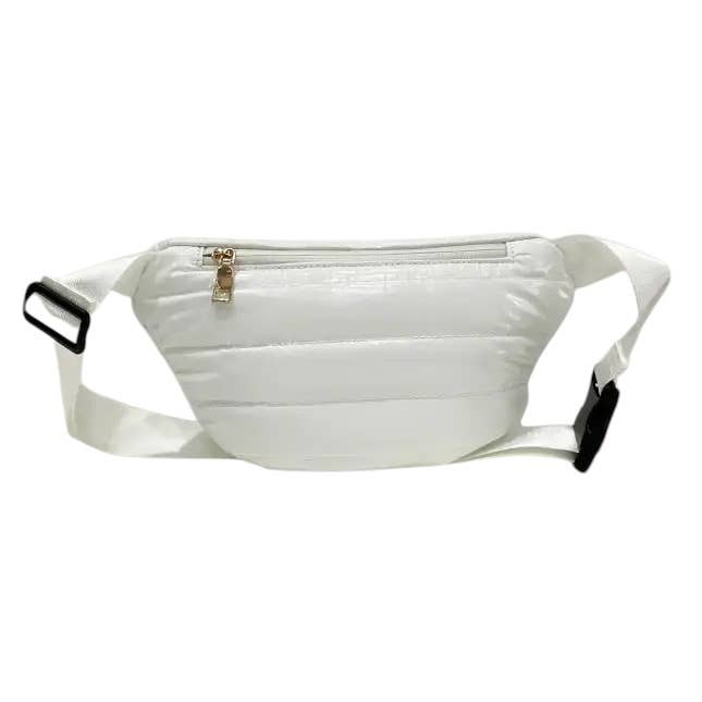 Sac ceinture Puffer : Blanc