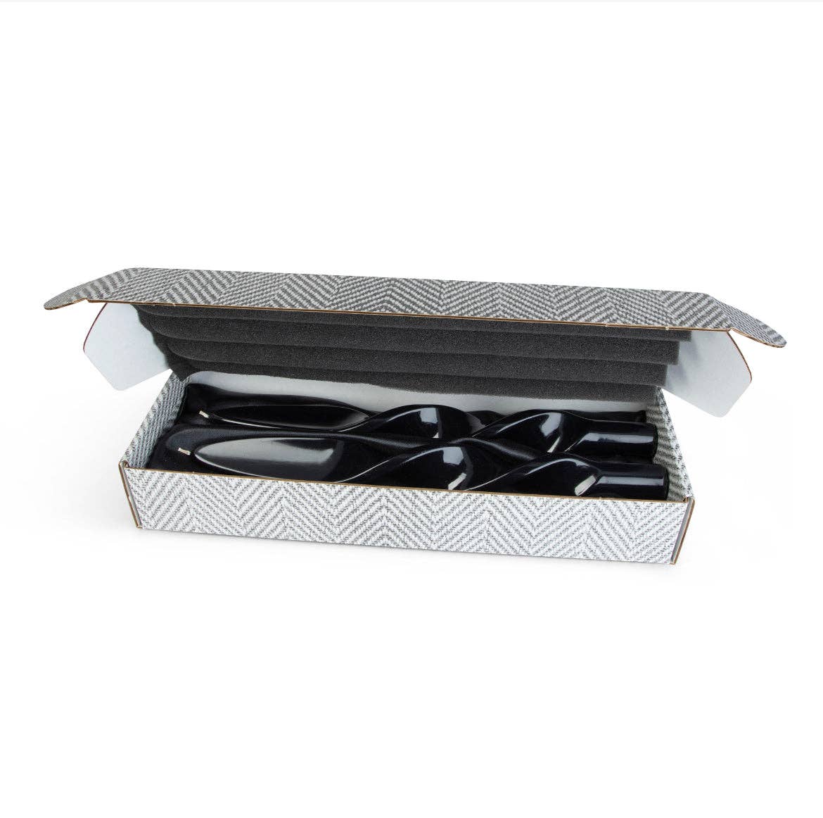 Twisted Decor Candle Sticks - black