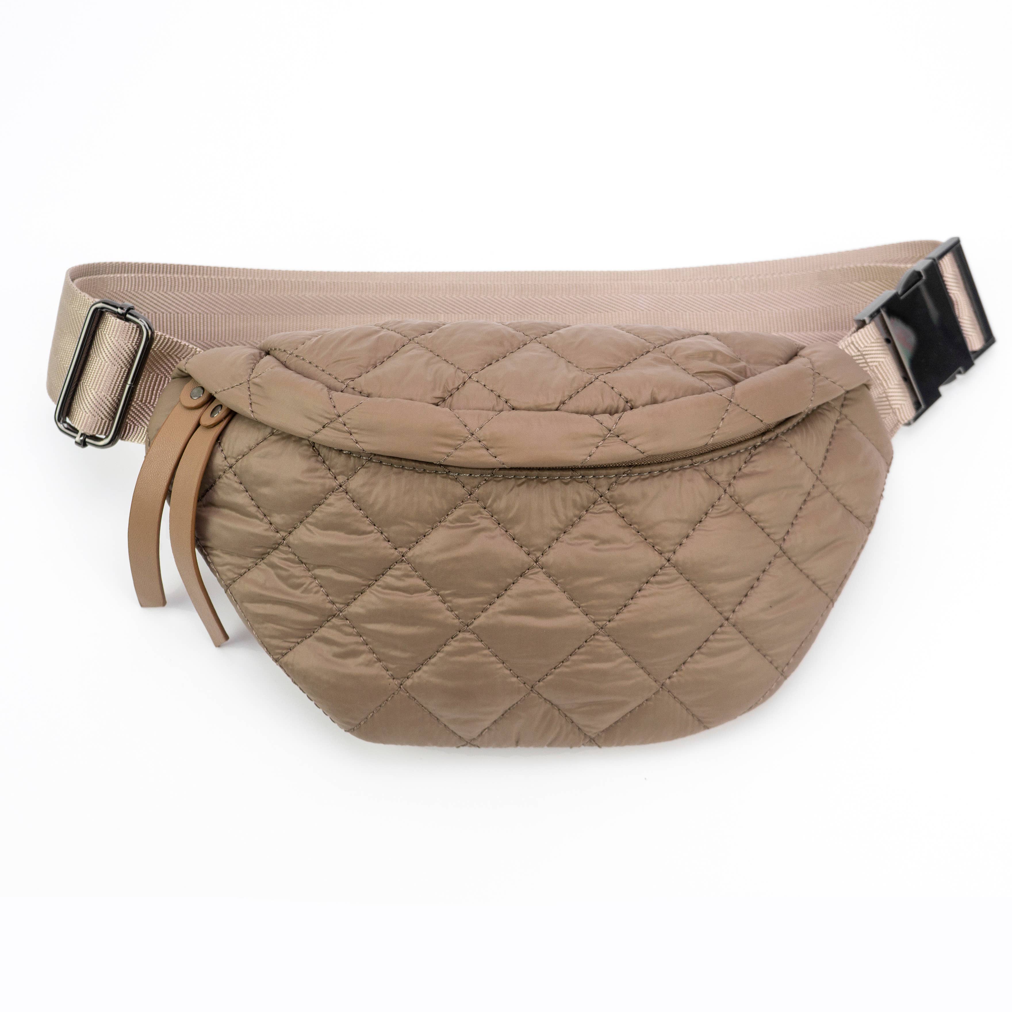 Le sac bandoulière Puffer : Tan